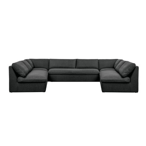 Miles Outdoor Modular 5 Piece Speckled Charcoal