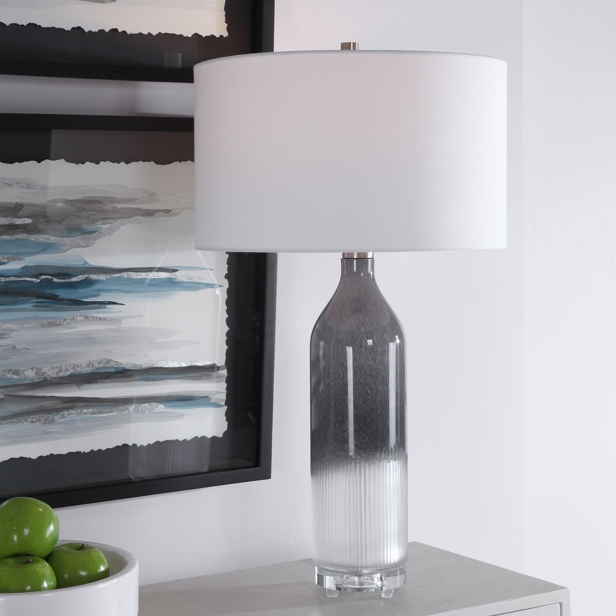 Natasha Art Glass Table Lamp large image 