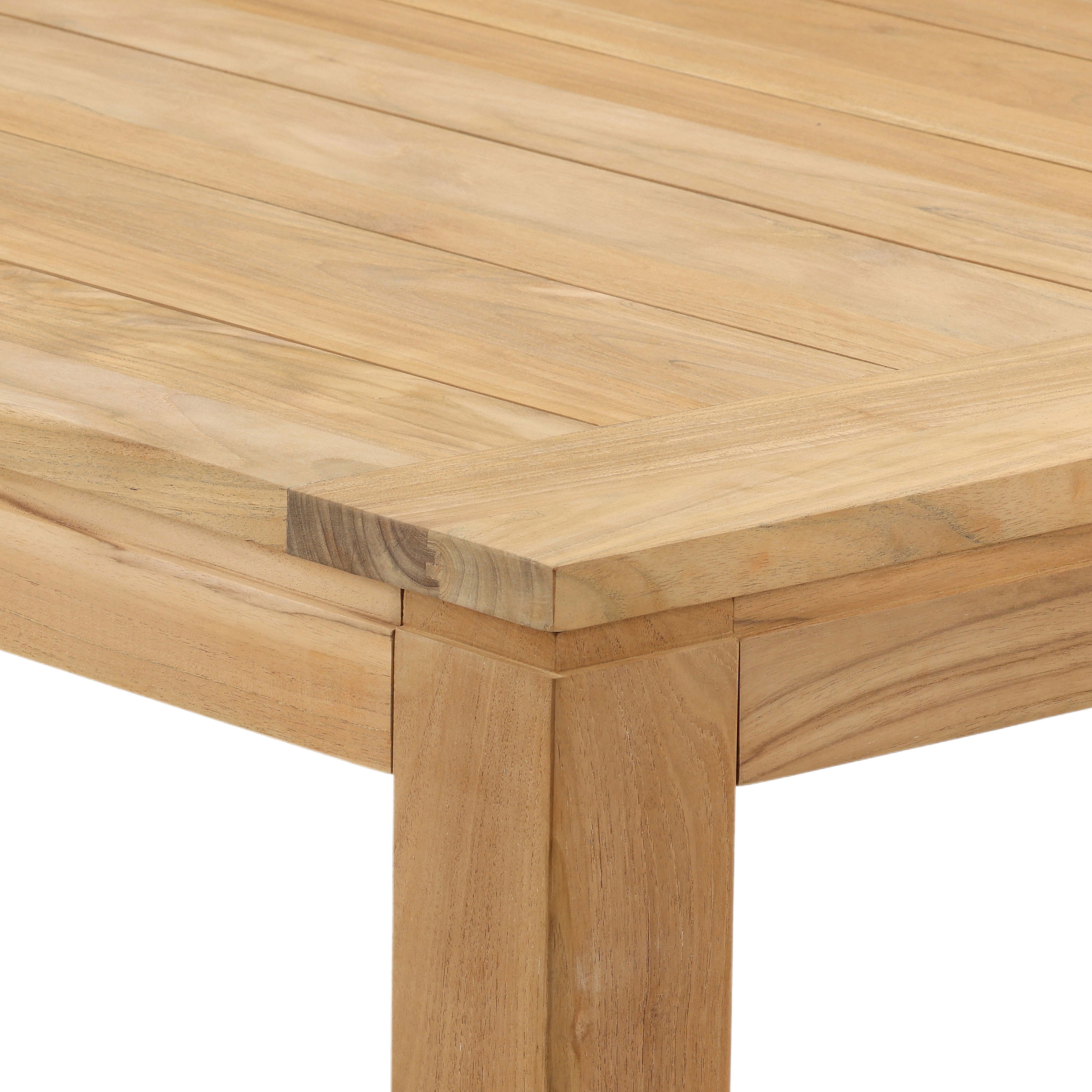 Bosworth Outdoor Dining Table Natural large image 