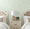 Fox & Hare Green Wallpaper, by York Wall, 33' length x 1'8.5" width x 0.02" depth thumbnail 2
