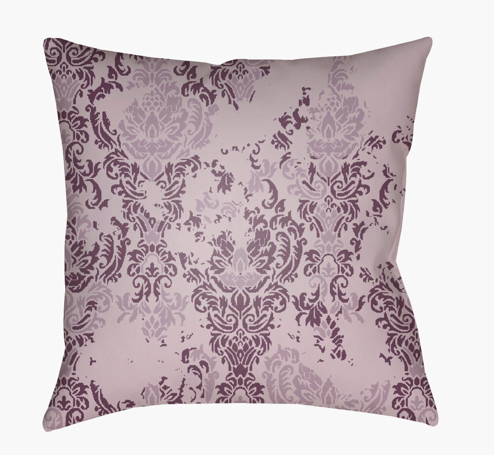 Moody Damask Accent Pillow, Decorative Pillow by Surya, 22" length x 22" width