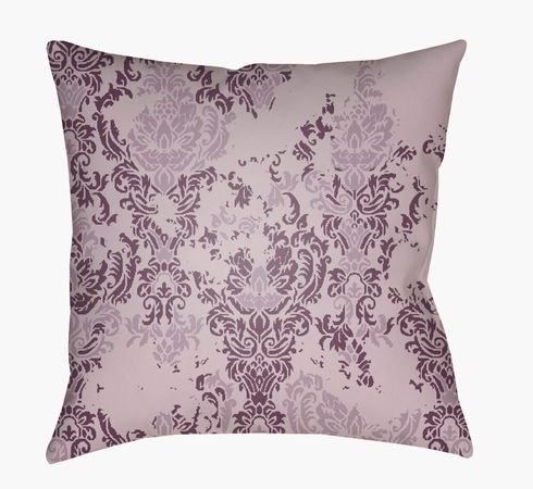 Moody Damask Accent Pillow