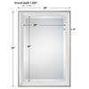 Lahvahn White Silver Mirror, by Uttermost, 24" width x 34" height x 1.62" depth thumbnail 3