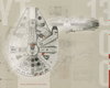 Star Wars Millennium Falcon Wall Mural, Wallpaper by York Wall, 1'6" length x 1'6" width x 0.02" depth thumbnail