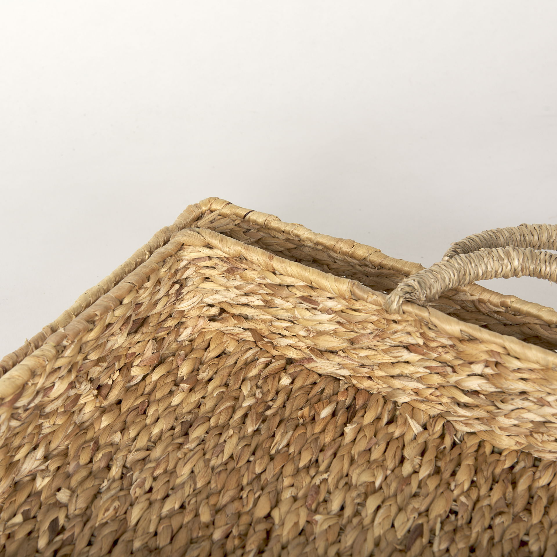 Hona Set of 2 Large Recatangular Nesting Water Hyacinth Trays large image 