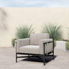 Hearst Outdoor Chair, by Four Hands, 2'11" width x 2'6.75" height x 2'9.25" depth thumbnail 6