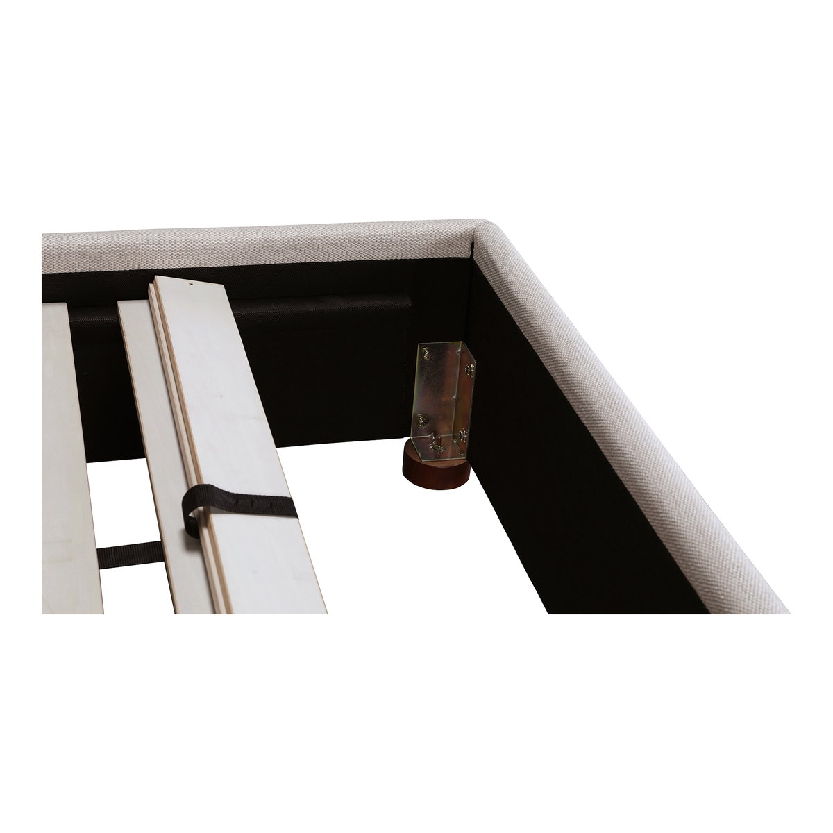 Luzon King Bed Wheat, by Moe's Home, 85.5" width x 45.5" height x 88.5" depth View 9