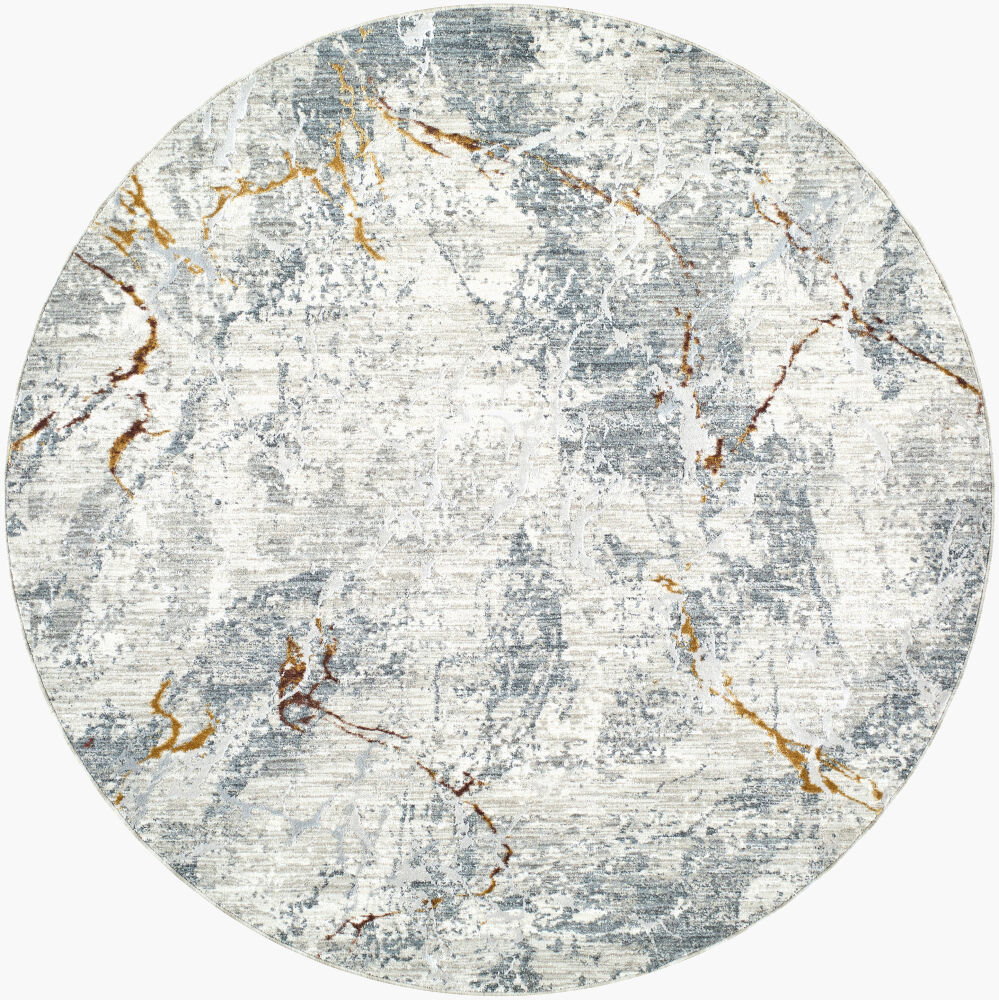 Dresden Machine Woven Rug, by Surya, 5'2.99" length x 5'2.99" width