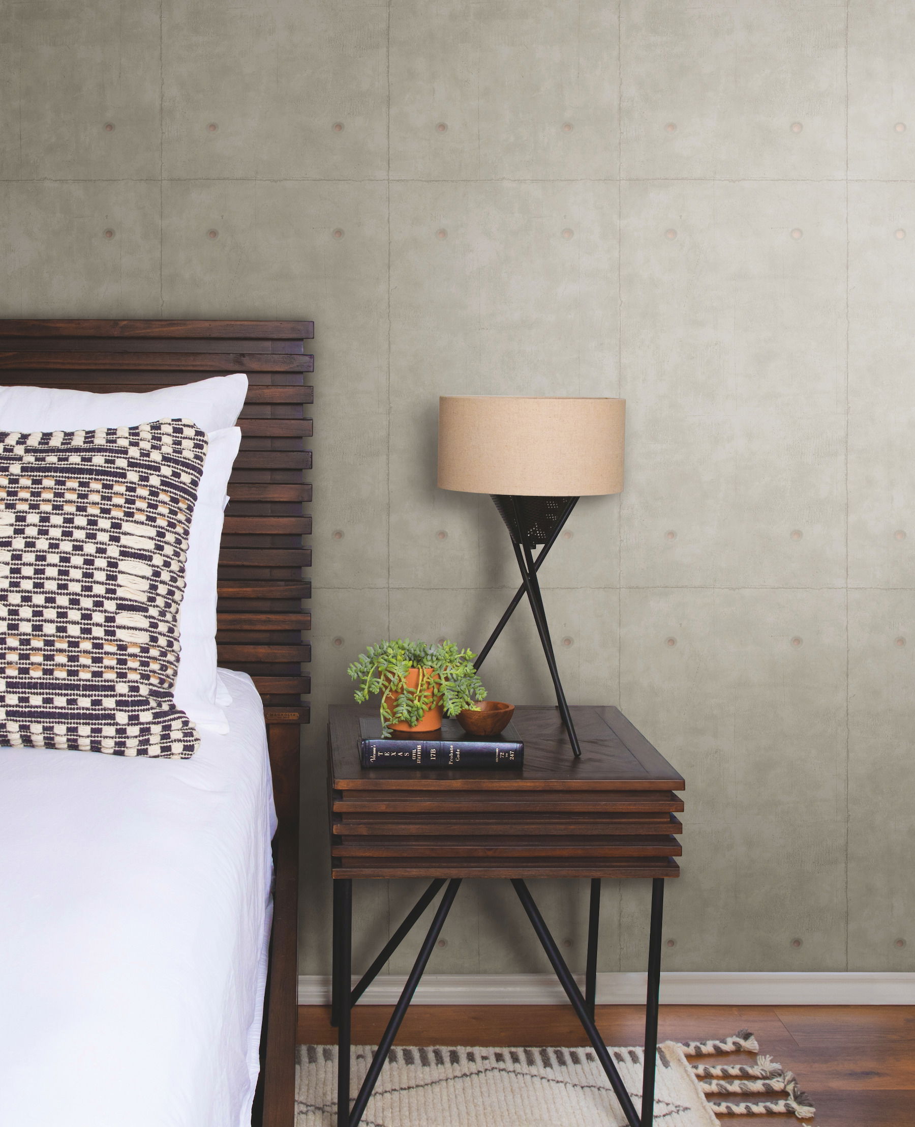 Magnolia Home Concrete Grey Peel & Stick Wallpaper Magnolia Home Concrete Grey Peel & Stick Wallpaper large image