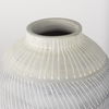 Blume 12.5H Off-White with Gray Textured Vase, by Mercana, 9.45" length x 9.45" width x 12.6" height thumbnail 5