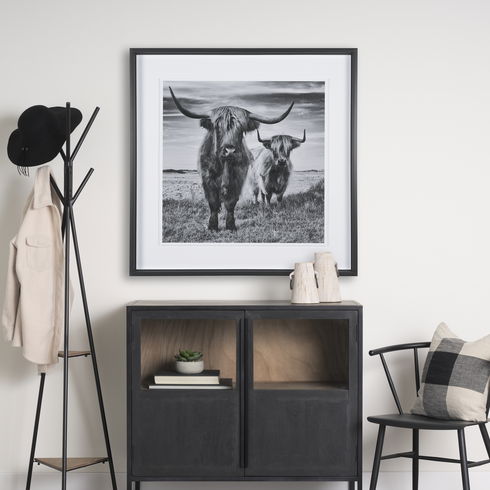 Monique Small Light Brown with Handles Wood Pot