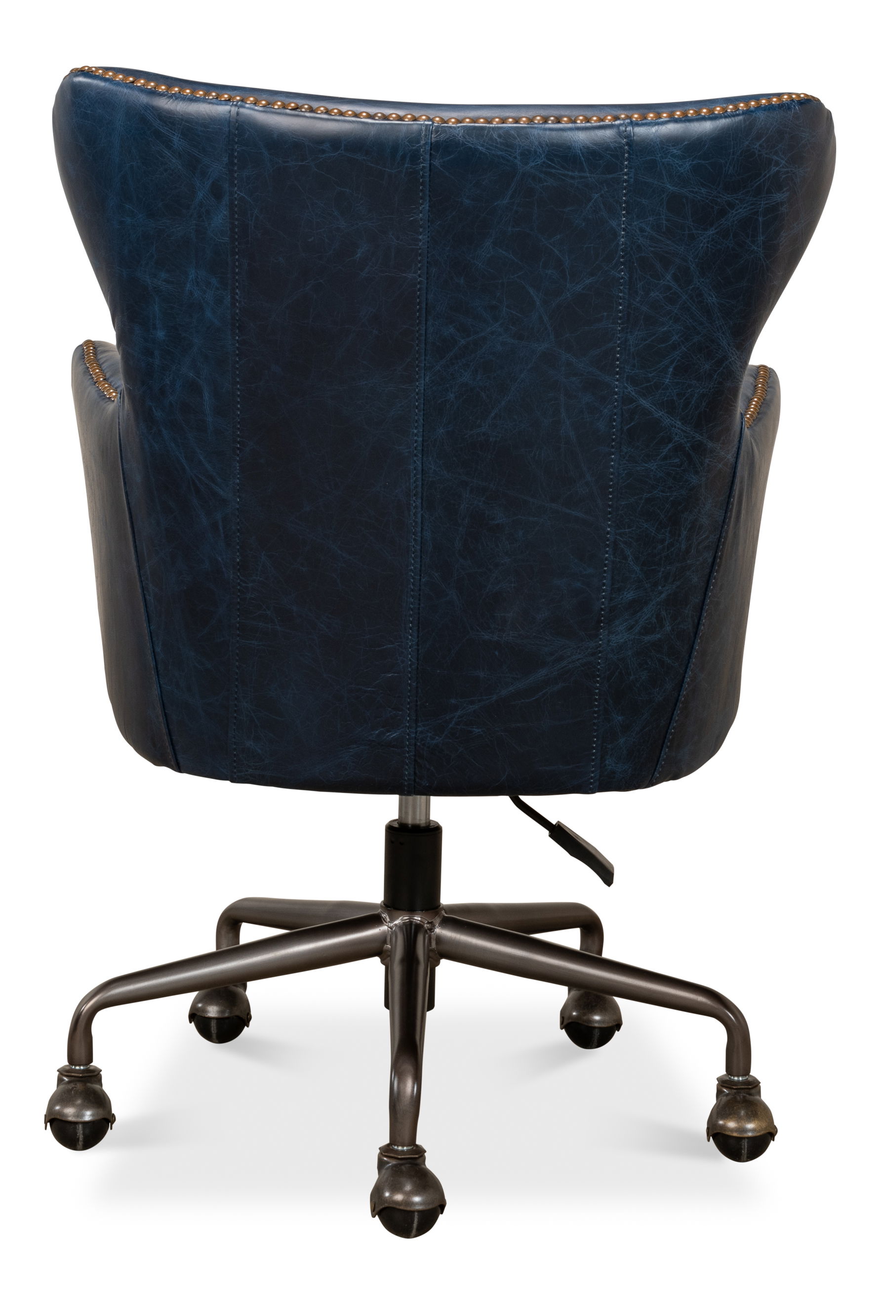 Andrew Jackson Desk Chair, Chateau Blue, Seating by Sarreid, 25" length x 29" width x 35" height View 10