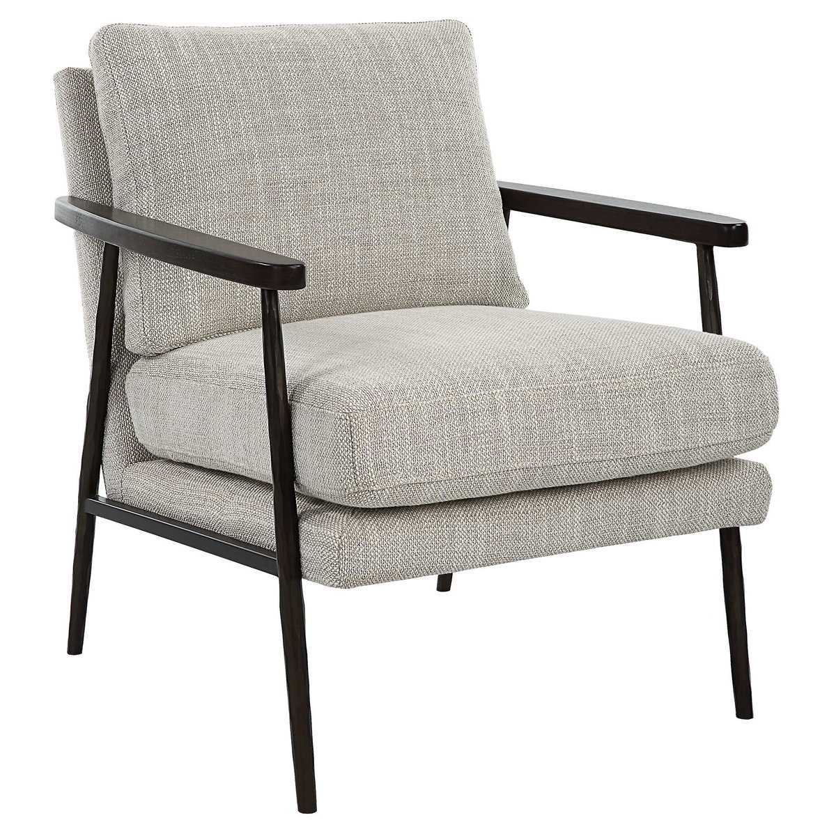 Sebastian Cast Iron Accent Chair, by Uttermost, 26" width x 33" height x 33" depth View 5