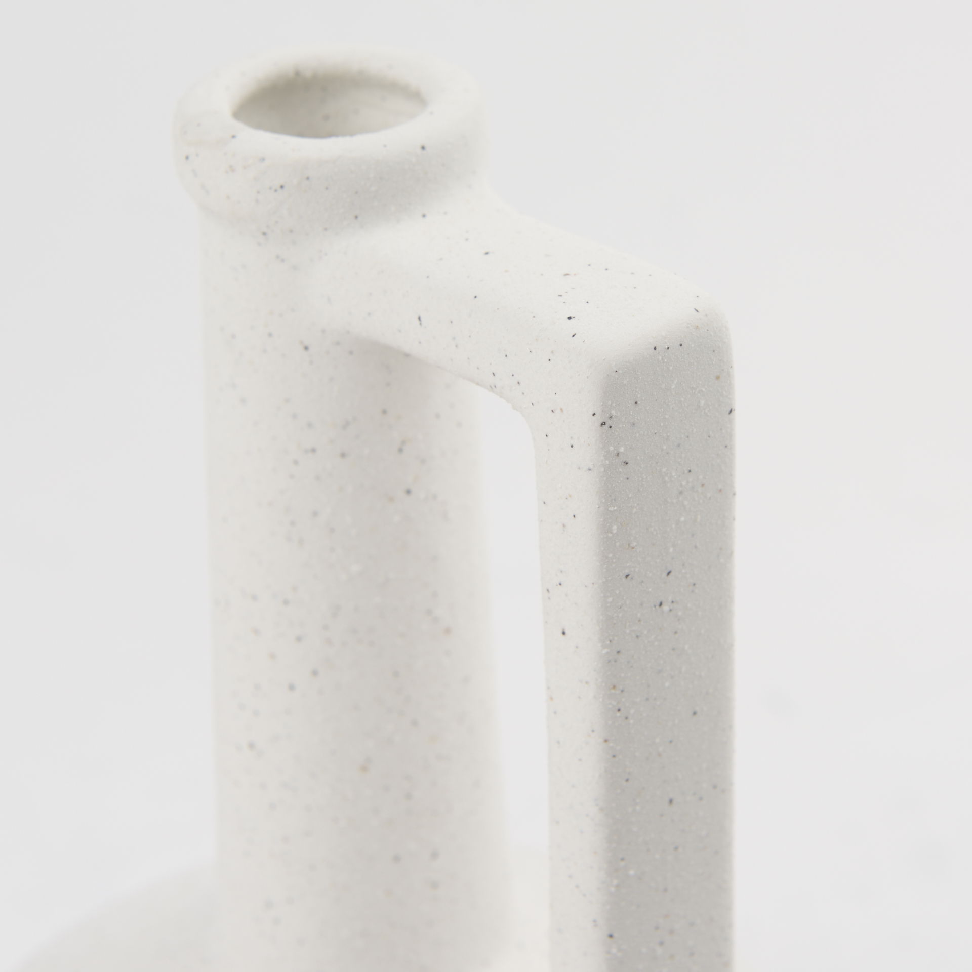 Burton 10.8H Small White Ceramic Jug Vase large image 