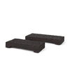Shira Reclaimed Dark Brown Wooden Riser (Set of 2), Decorative Tray by Mercana, 18" length x 7.75" width x 2.5" height thumbnail 1