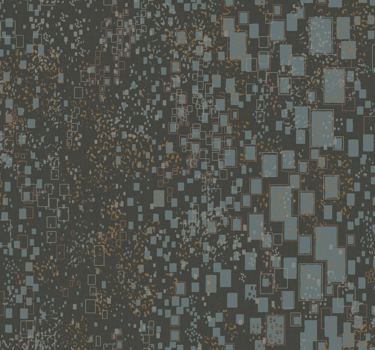 Gilded Confetti Charcoal Wallpaper, by York Wall, 27' length x 2'3" width x 0.02" depth