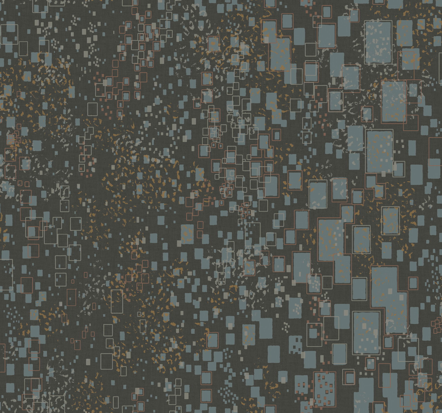 Gilded Confetti Charcoal Wallpaper large image 