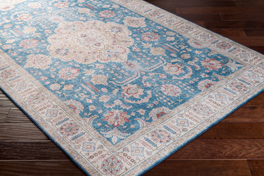 Iris Machine Woven Rug, by Surya, 3'9" length x 2'3" width