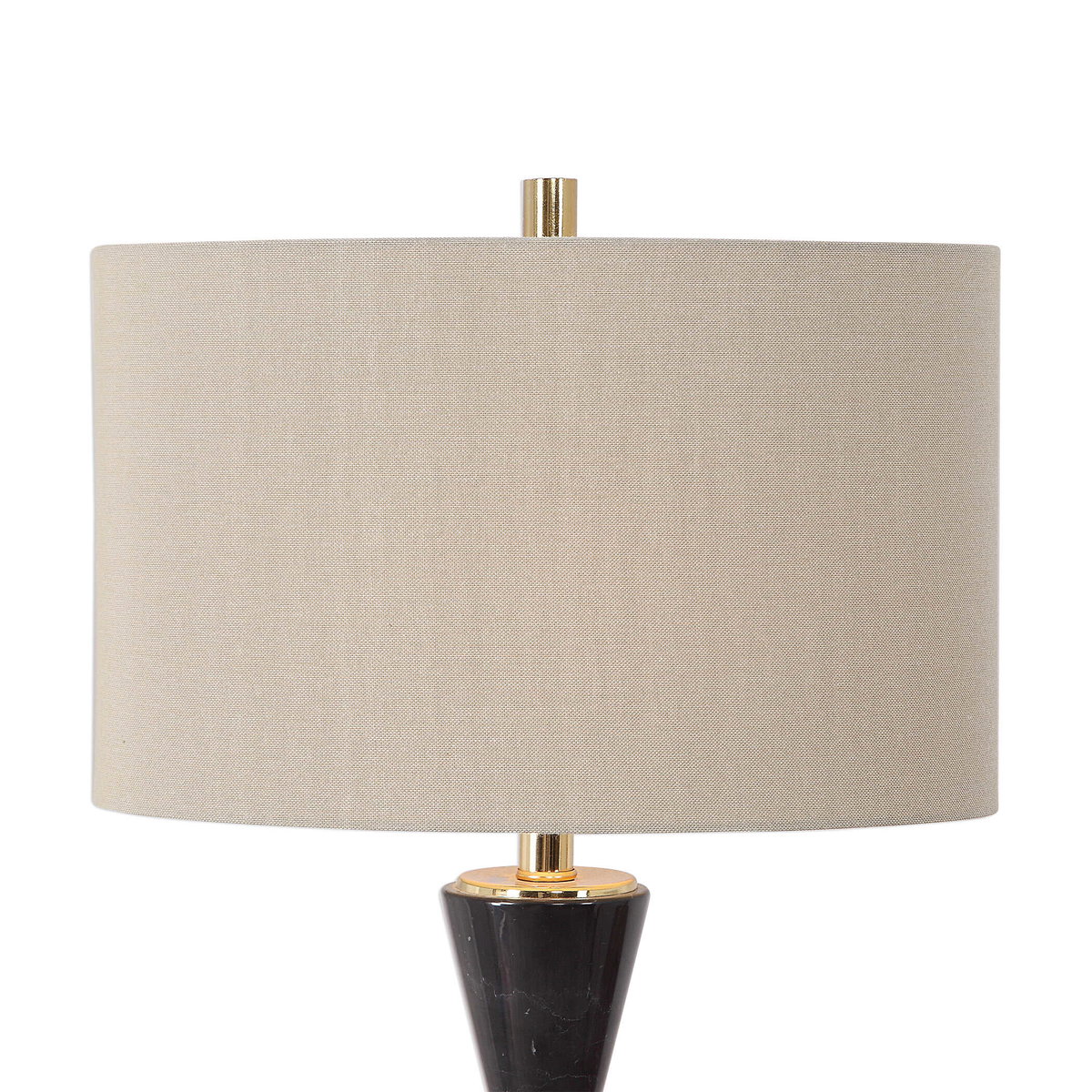 Alastair Black Marble Table Lamp, by Uttermost, 16" width x 29.62" height x 10" depth View 5