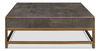 Gideon Shagreen Sq.Coffee Table,Ant.Grey, by Sarreid, 48" length x 48" width x 17" height thumbnail 2