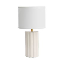 Online Designer Bedroom Scallop Table Lamp, White