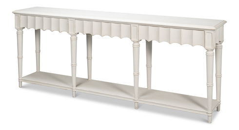Chantal Console Table Antique White