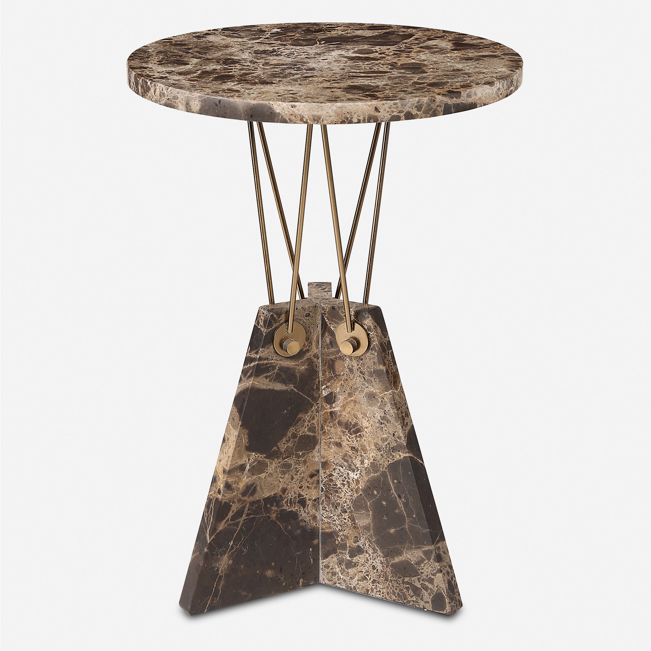 Levitate Marble Accent Table, Furniture by Uttermost, 16" width x 23.25" height x 16" depth View 1