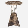 Levitate Marble Accent Table, Side & End Table by Uttermost, 16" width x 23.25" height x 16" depth thumbnail 1