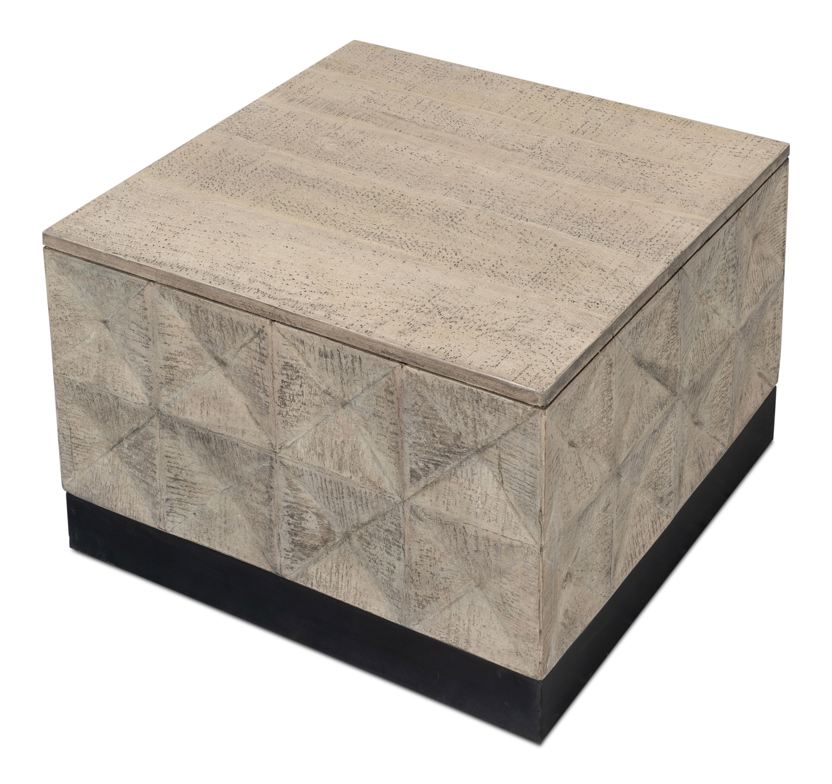 Geo Coffee Table, Small, by Sarreid, 24" length x 24" width x 16" height View 10