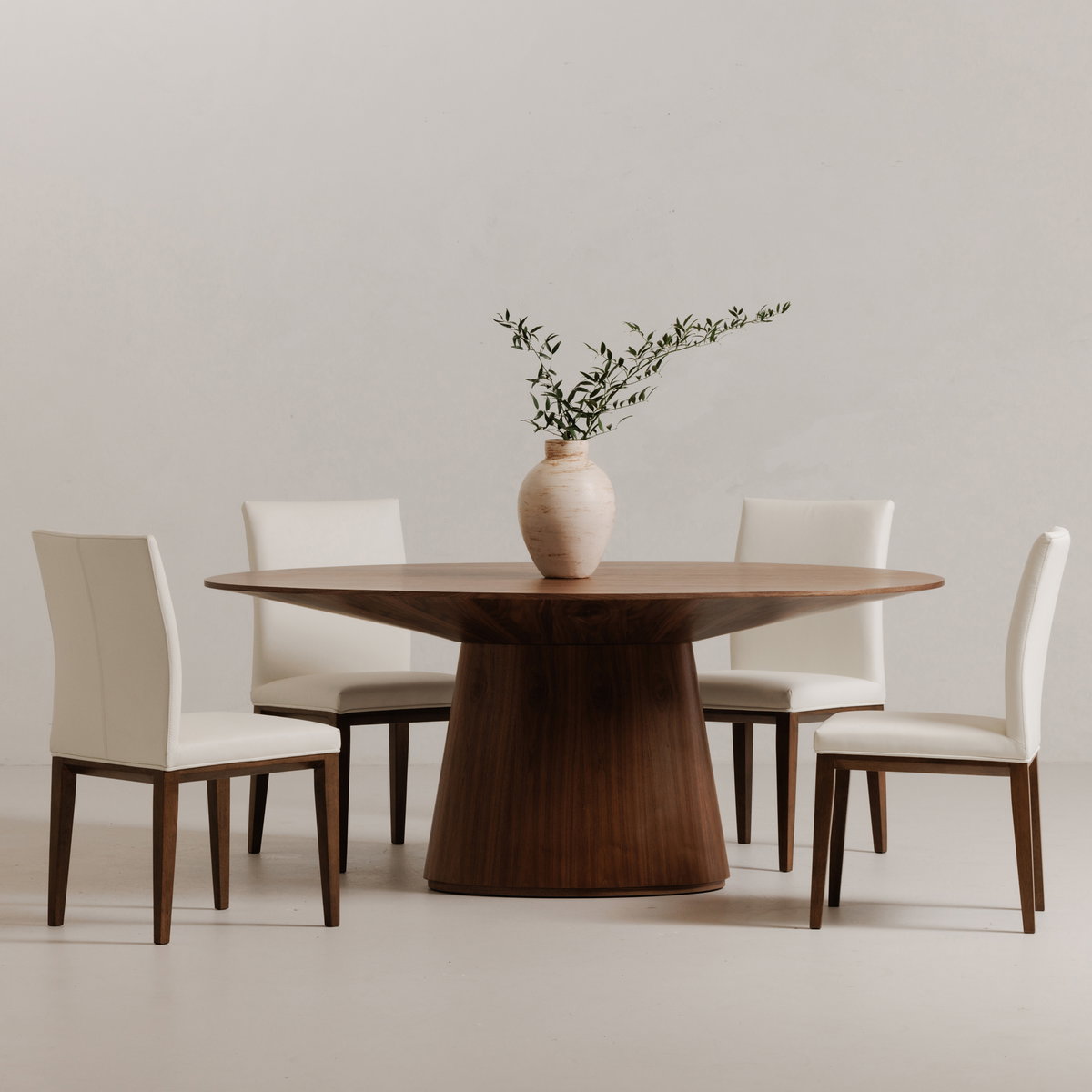 Otago Oval Dining Table Walnut Brown, by Moe's Home, 71" width x 29.5" height x 43" depth View 5