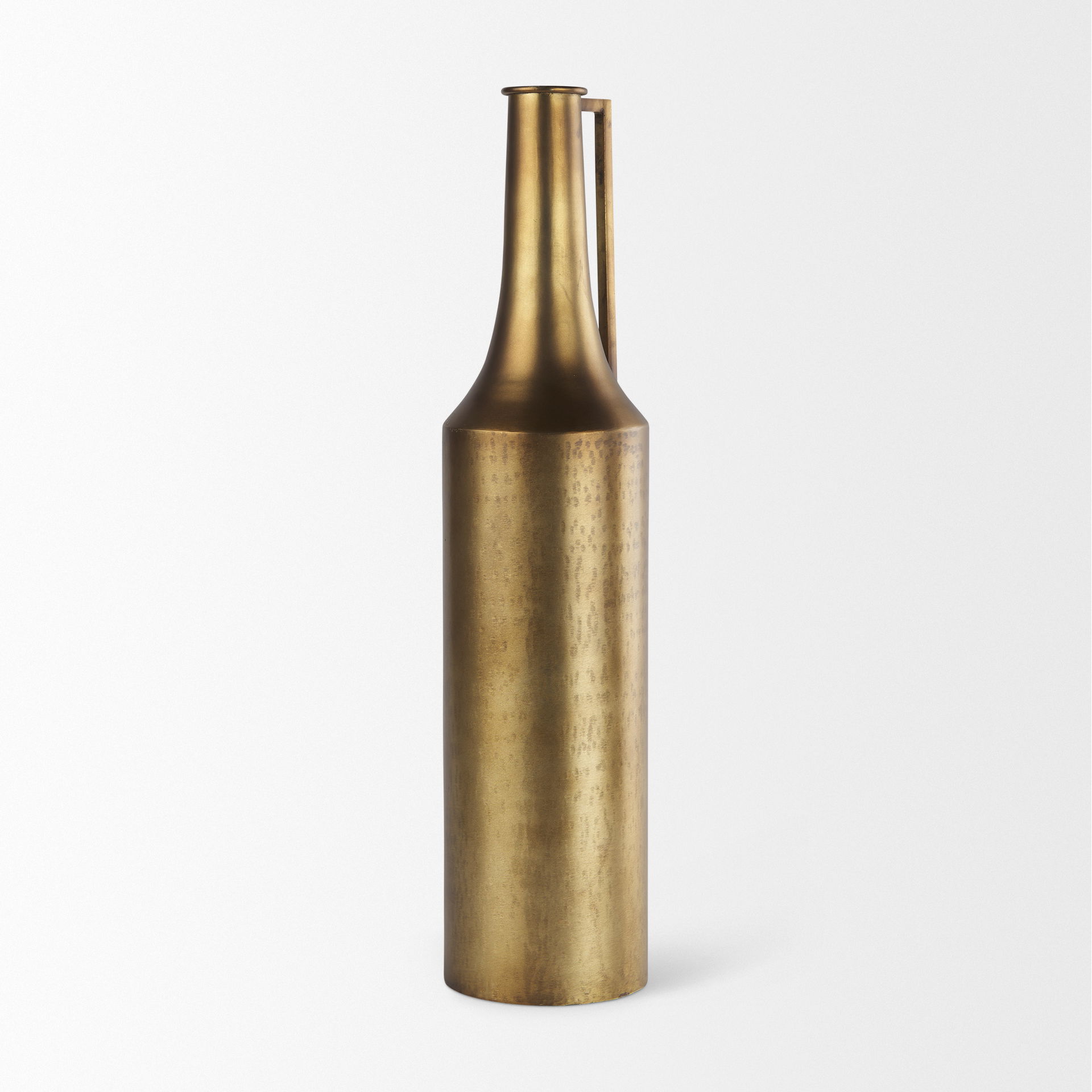 Aubrey  Large 24.0H Gold Iron Jug Vase, Decorative Jar by Mercana, 5.5" length x 5.5" width x 24" height View 5