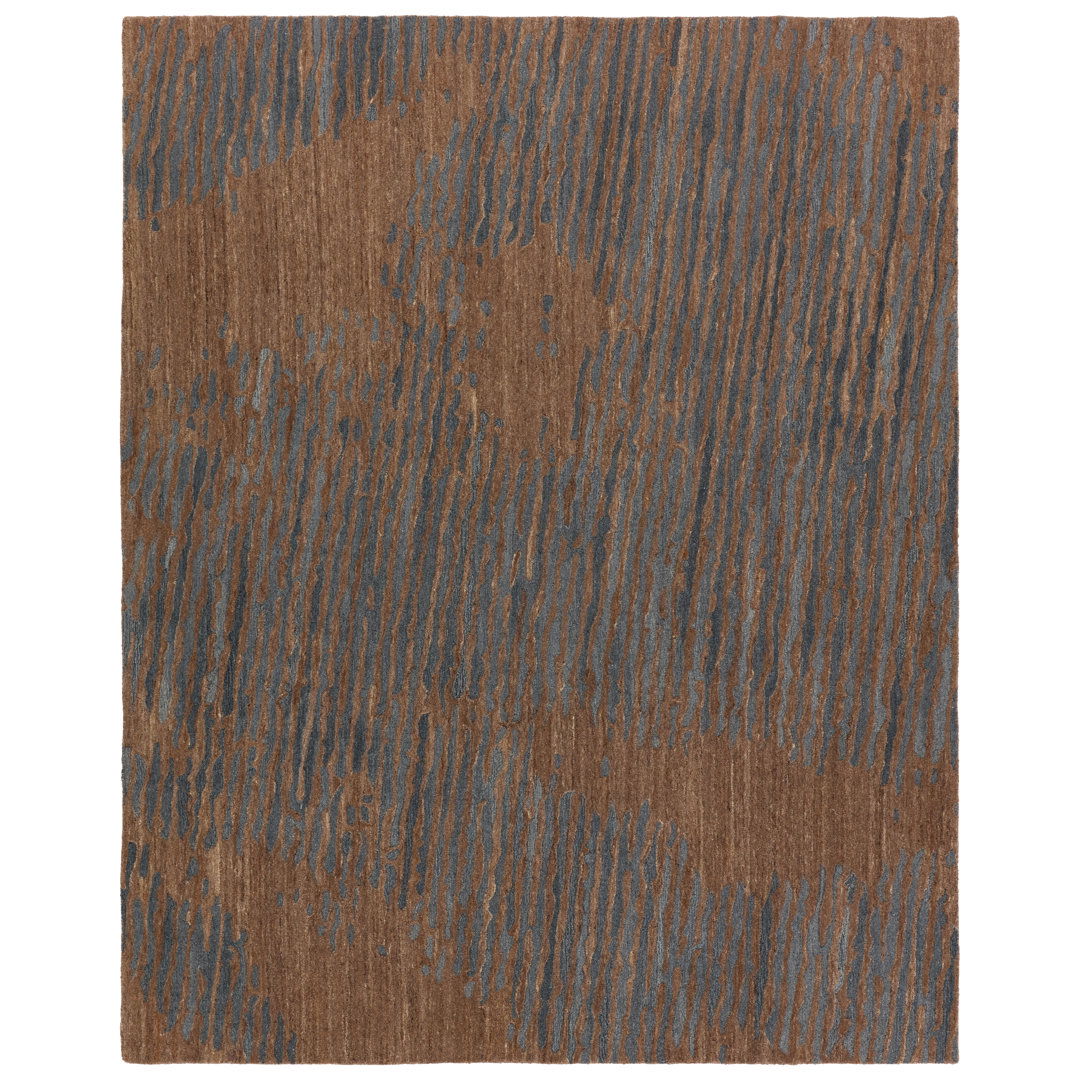 Verde Home By Jaipur Living Stockholm PVH16 Handmade Abstract Brown and Slate Area Rug (10'x14') large image 