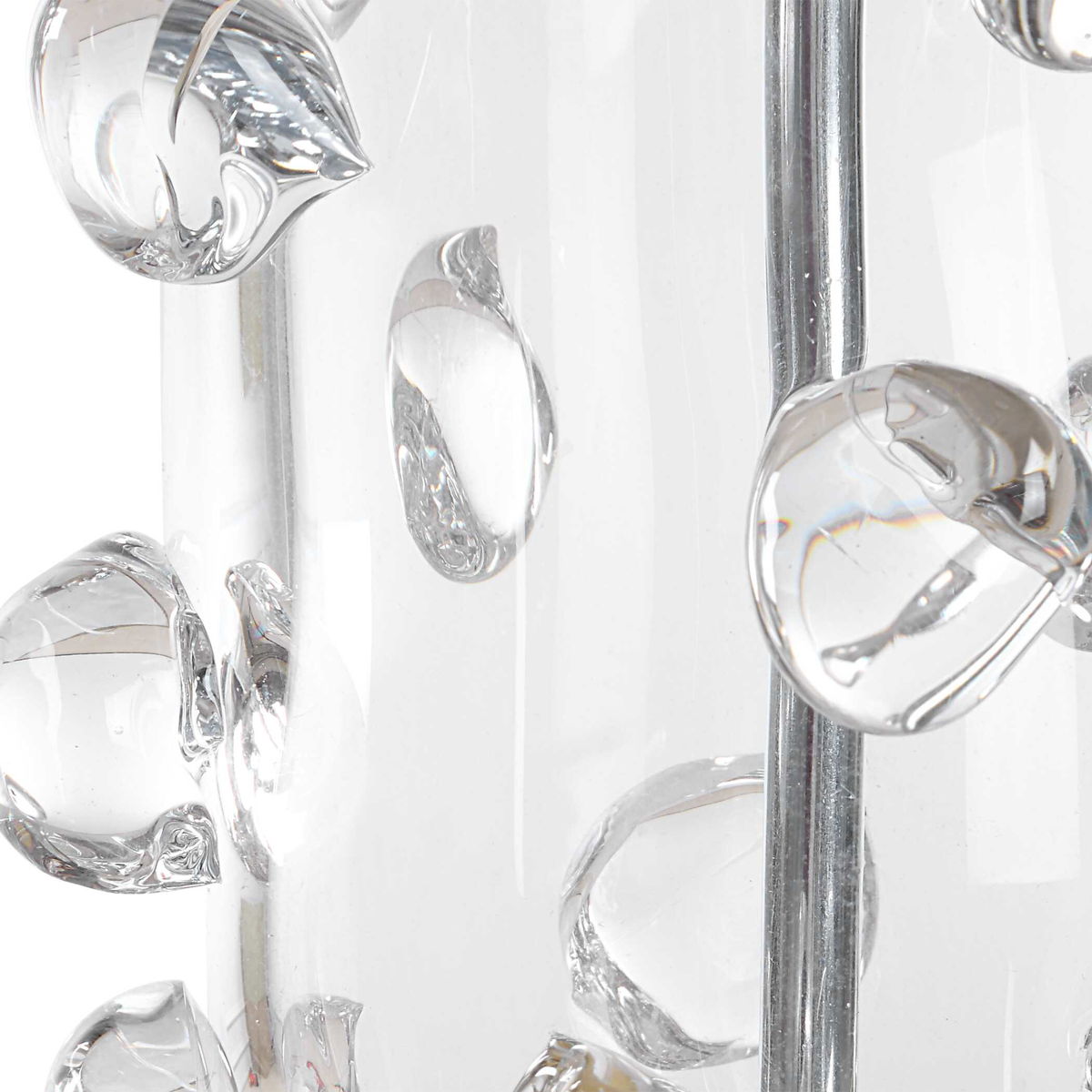 Aura Clear Glass Table Lamp, by Uttermost, 15" width x 27.75" height x 15" depth View 7