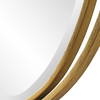 Rhodes Gold Oval Mirror, by Uttermost, 24.25" width x 31.88" height x 1" depth thumbnail 8