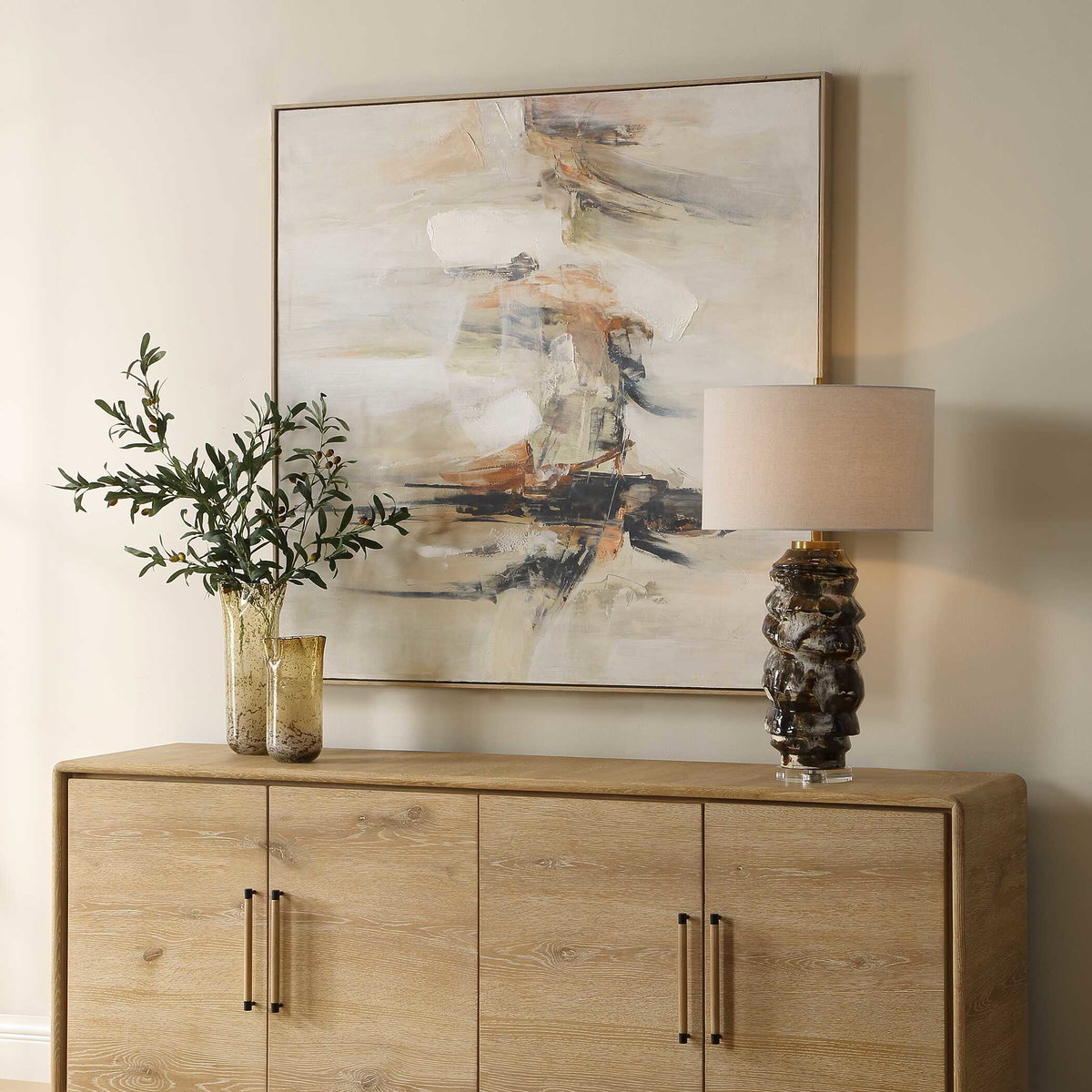 Outburst Hand Painted Modern Art, by Uttermost, 51" width x 51" height x 2" depth View 3