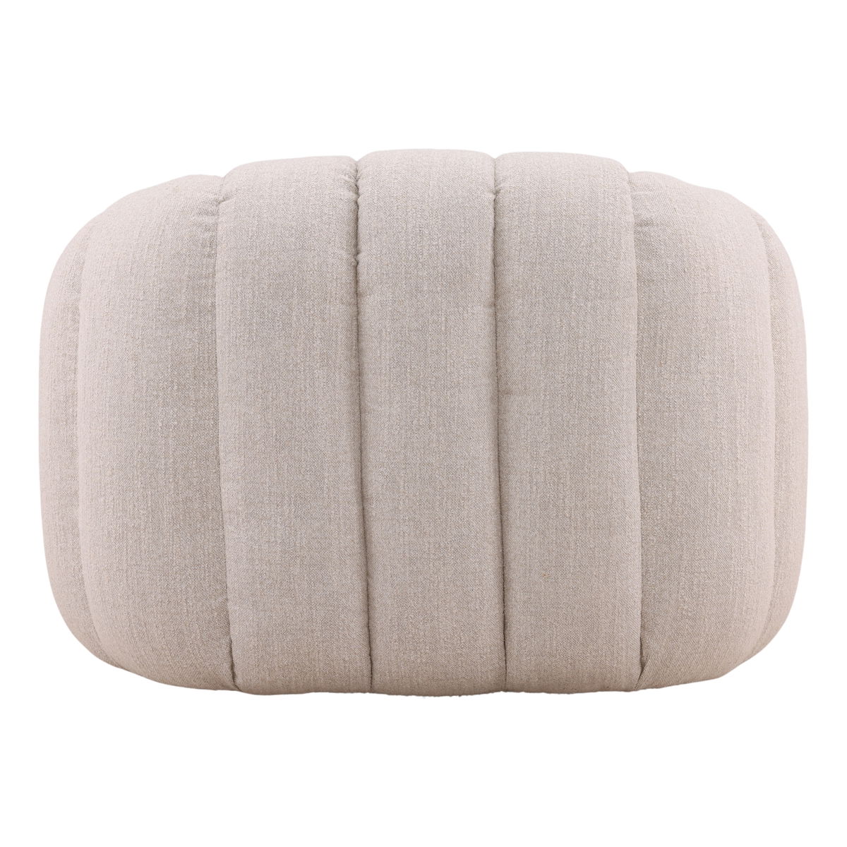 Rume Swivel Chair Cream, Accent Chair by Dovetail, 42.13" width x 30.71" height x 38.98" depth View 4