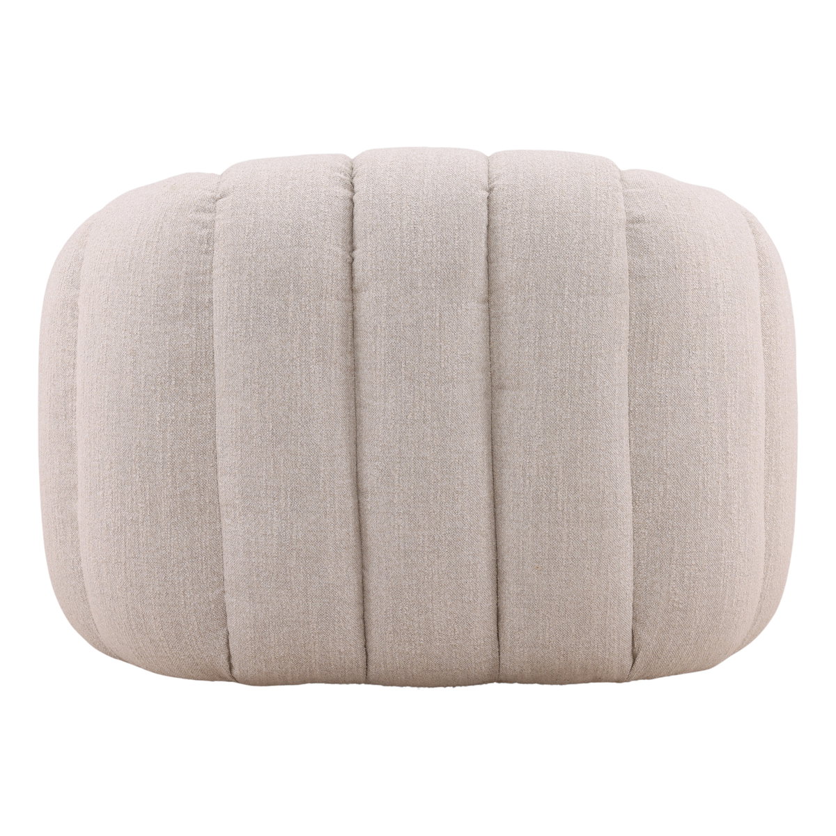 Rume Swivel Chair Cream, Accent Chair by Dovetail, 42.13" width x 30.71" height x 38.98" depth View 4