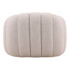 Rume Swivel Chair Cream, Accent Chair by Dovetail, 42.13" width x 30.71" height x 38.98" depth thumbnail 4