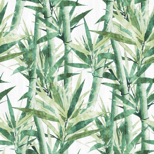 Lucky Bamboo Green Peel & Stick Wallpaper