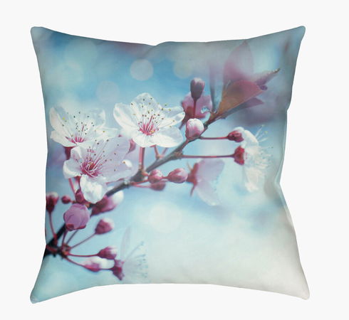 Moody Floral Accent Pillow