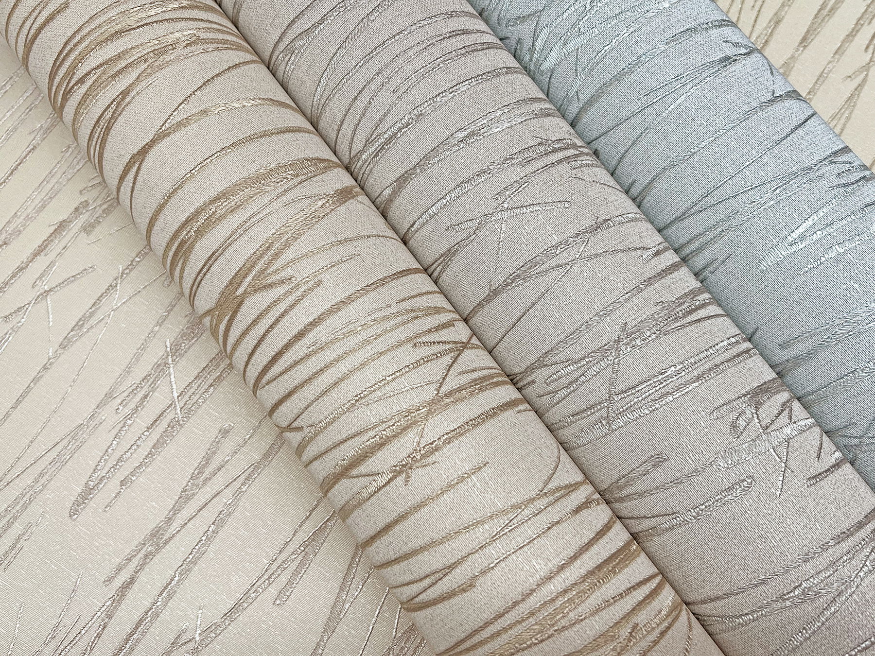 Piedmont Bamboo Grey Wallpaper, by York Wall, 33' length x 1'8.5" width x 0.02" depth View 3