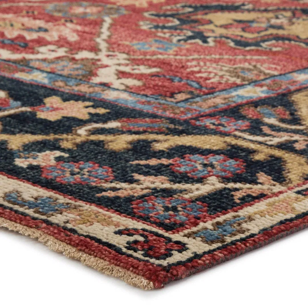 Tilney Hand-Knotted Wool Red/Beige Area Rug large image 