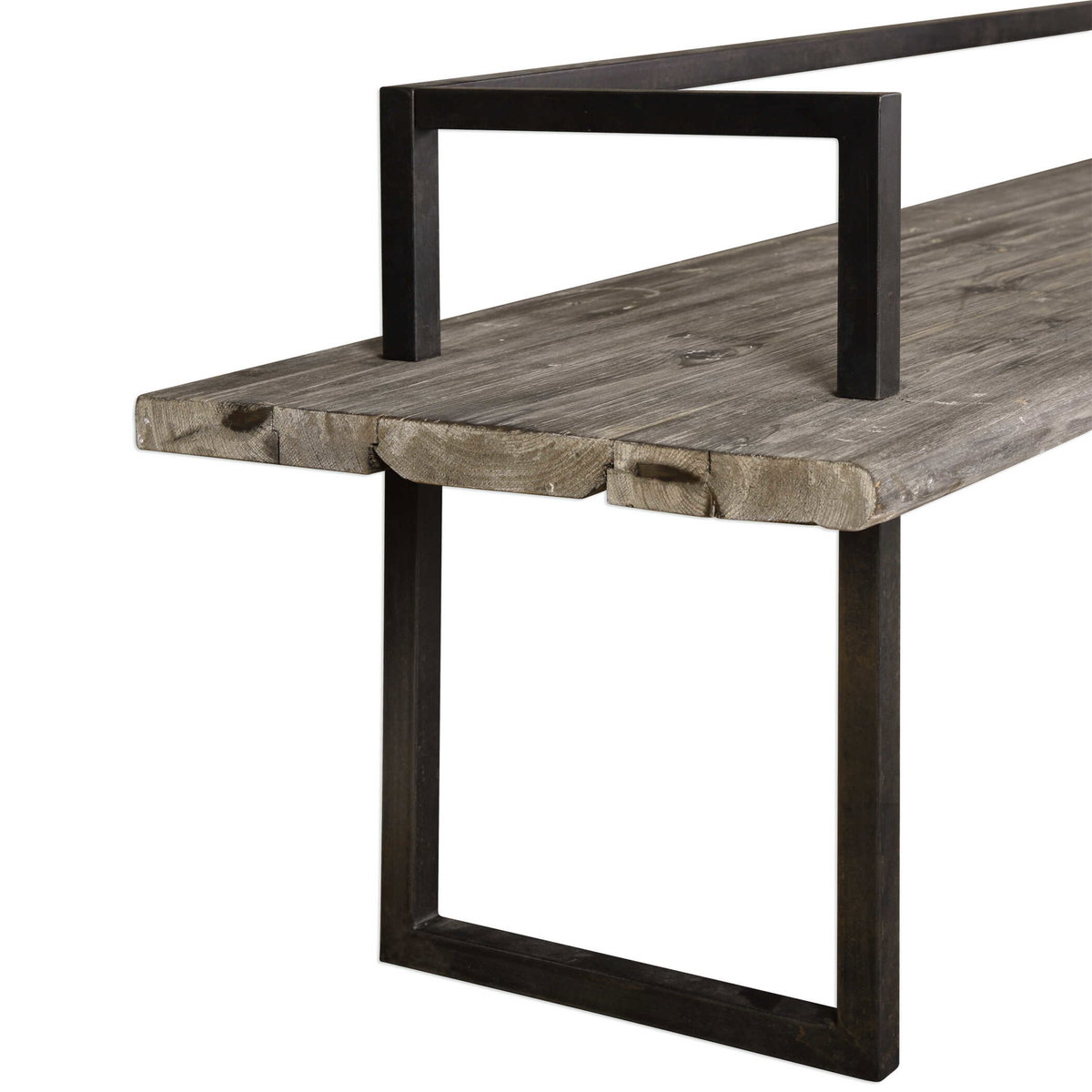 Herbert Reclaimed Wood Bench, Benche by Uttermost, 80.37" width x 25.87" height x 20.75" depth View 4