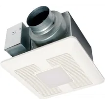 Online Designer Bathroom 110 CFM 0.4 Sones Ceiling Mounted LED Lit Exhaust Fan with Whisper Ceiling Technology