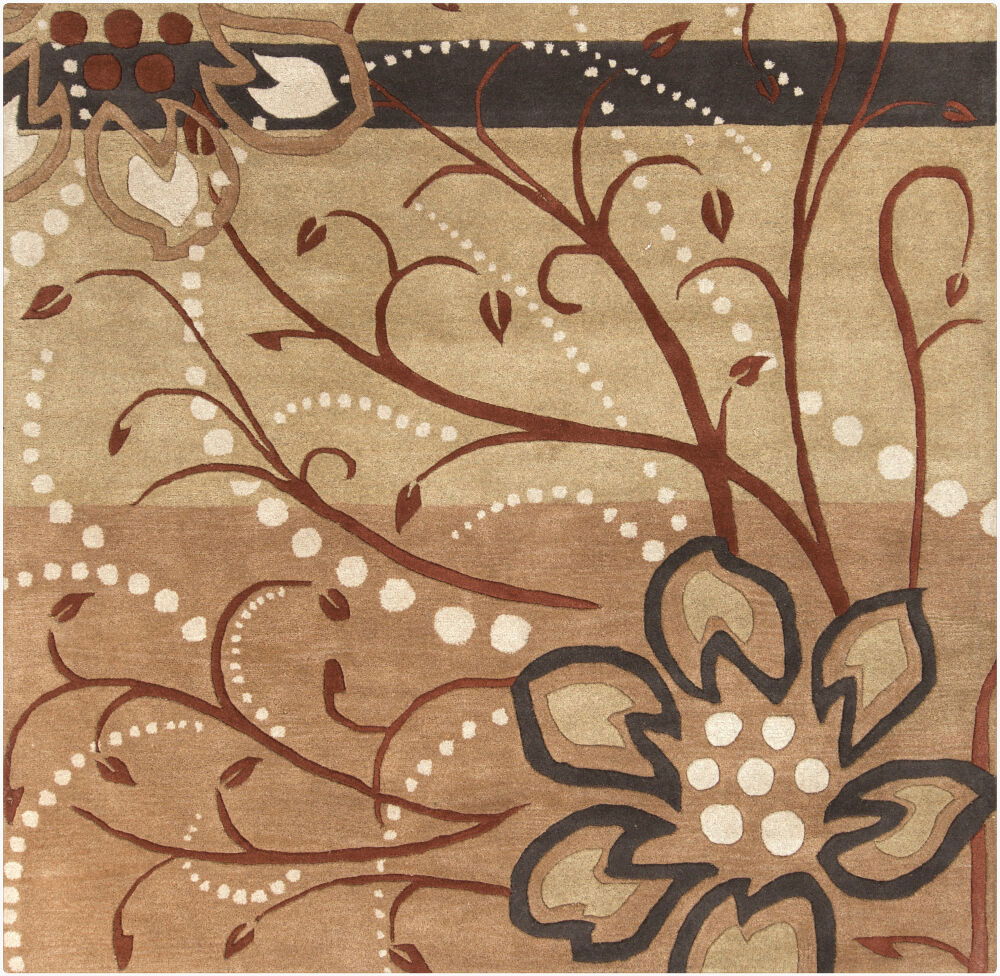 Athena Handmade Rug, by Surya, 8' length x 8' width