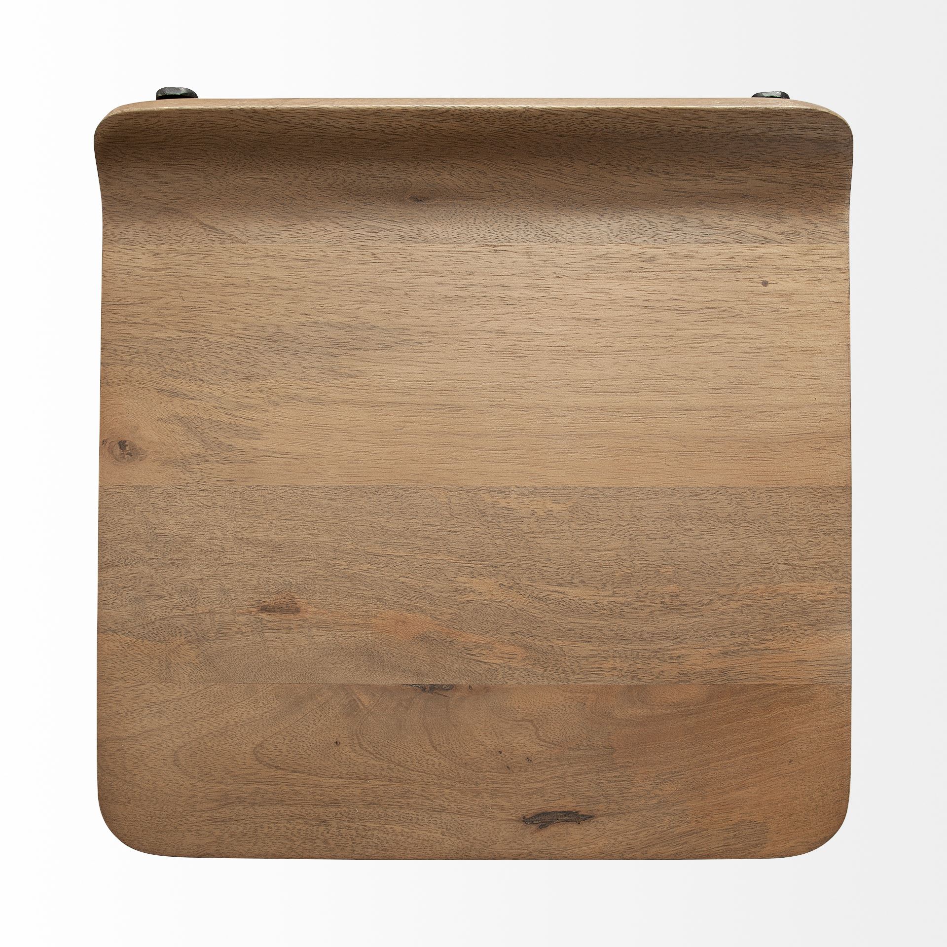 Conan 25' Seat Height Brown Wood Seat Black Metal Frame Counter Stool, Counter & Bar Stool by Mercana, 15" length x 15" width x 25" height View 10