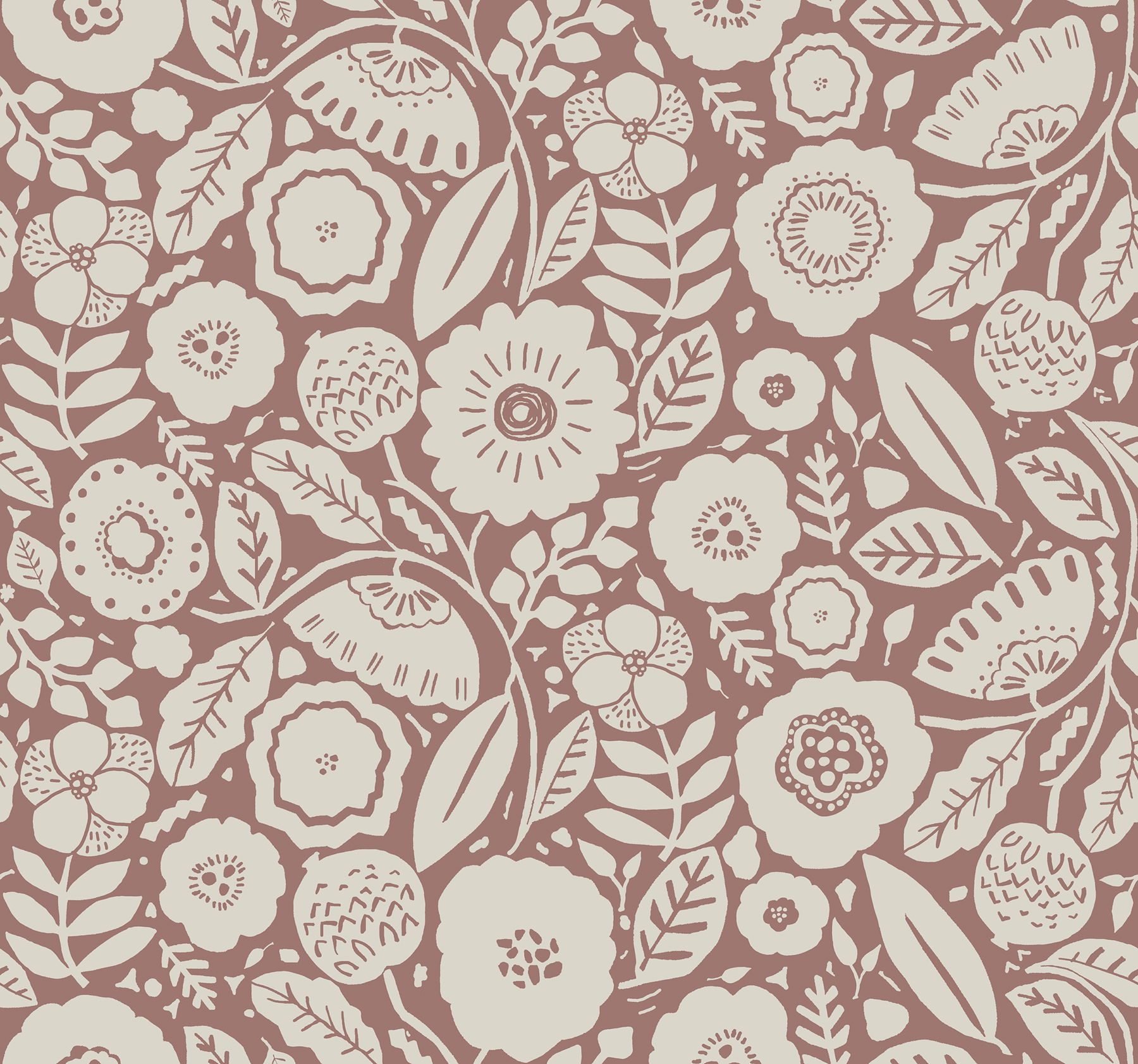 Camille Blossom Vintage Rose Wallpaper large image 