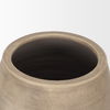 Tully Textured Matte Brown with Matte Black Ceramic Floor Vase thumbnail 7