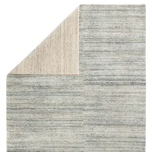 Jaipur Living Origin SAG02 Handknotted Solid Light Blue and Light Gray Area Rug (12