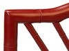 Brighton Bamboo Side Chair, Red, Dining Chair by Sarreid, 17" length x 22" width x 39" height thumbnail 3